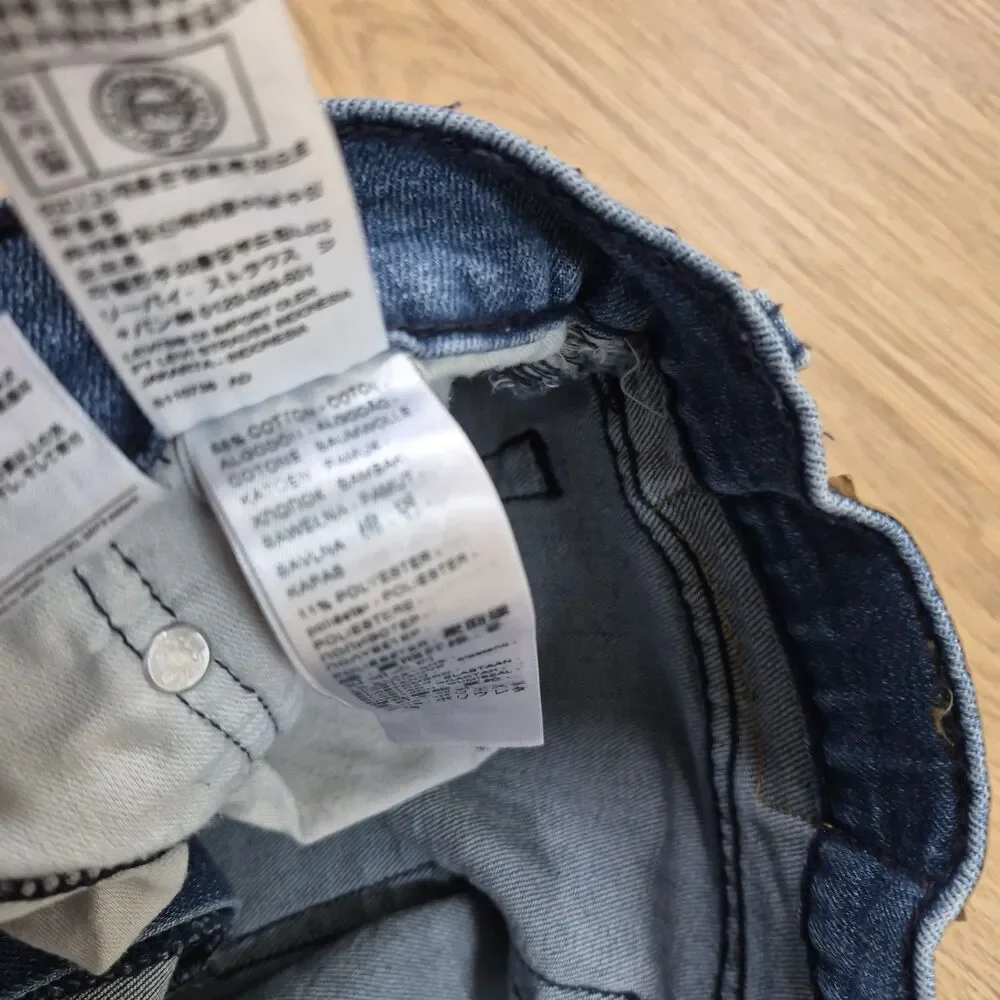 Levi’s 514 Straight Jeans Mens 34x32 Blue Stretch Cowboy Workwear Denim Pants